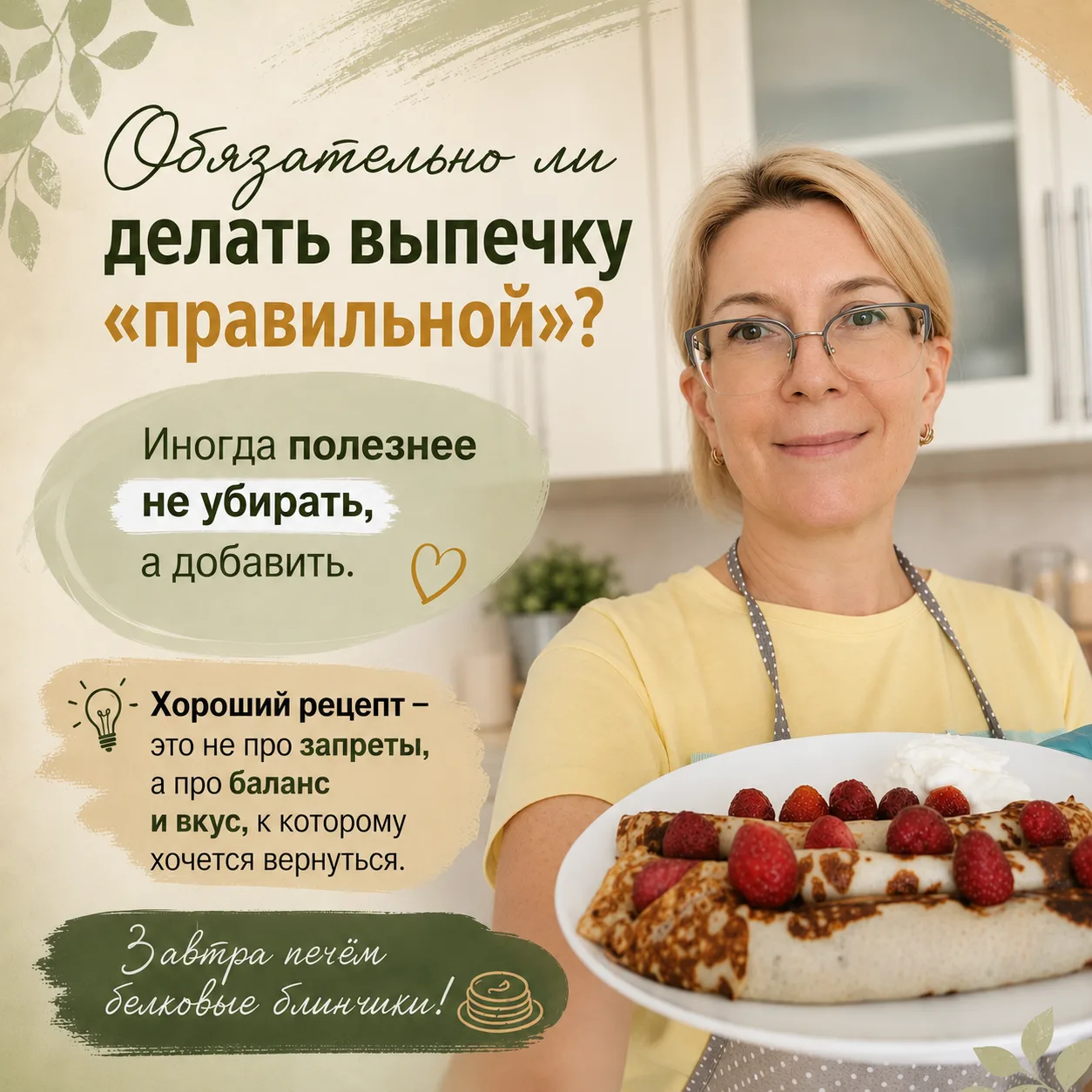 Обязательно ли делать выпечку «правильной»?