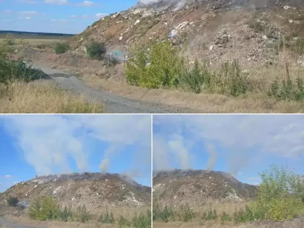 🔥В Новошахтинске загорелся мусорный полигон
