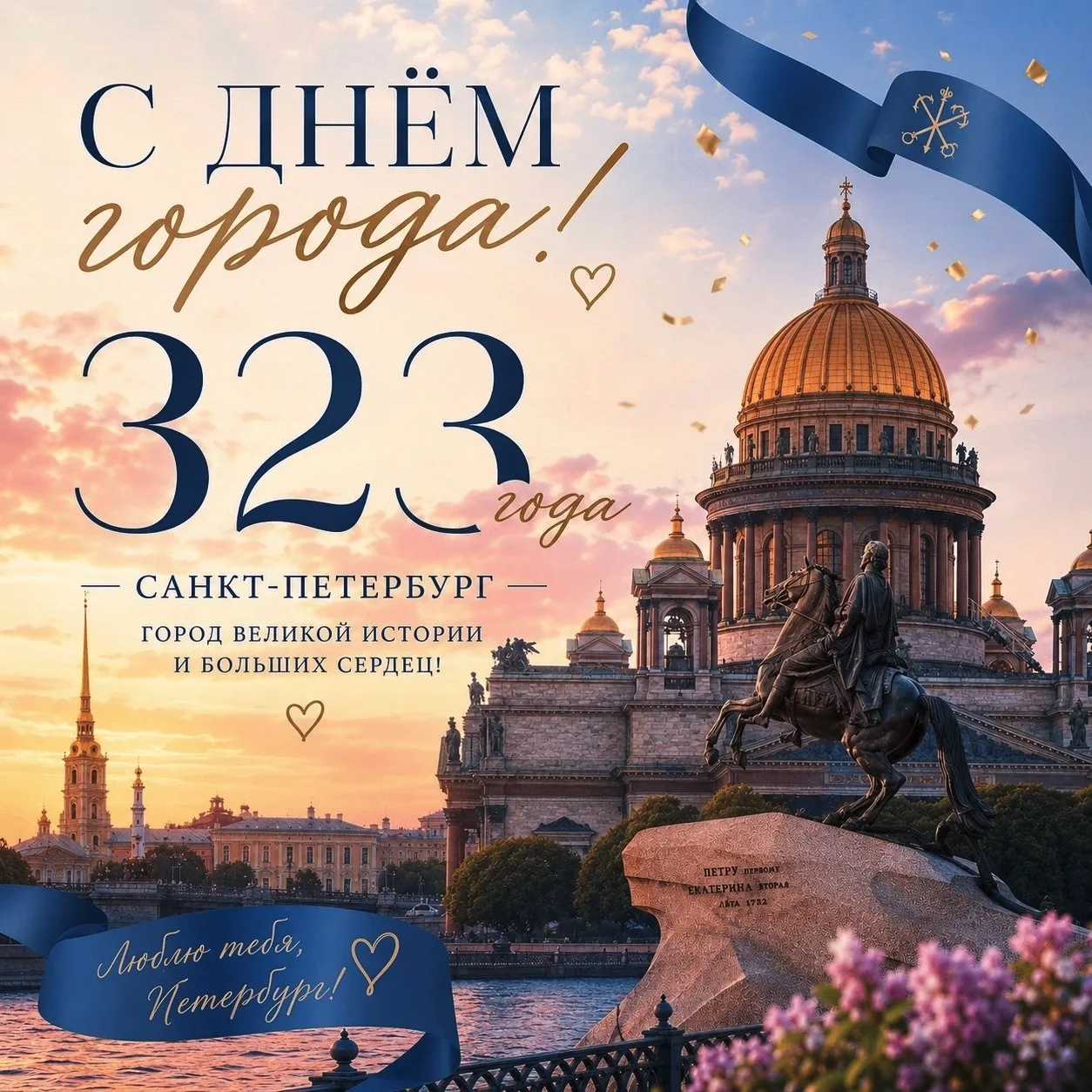 Сегодня особенный день — день рождения нашего прекрасного Санкт-Петербурга!