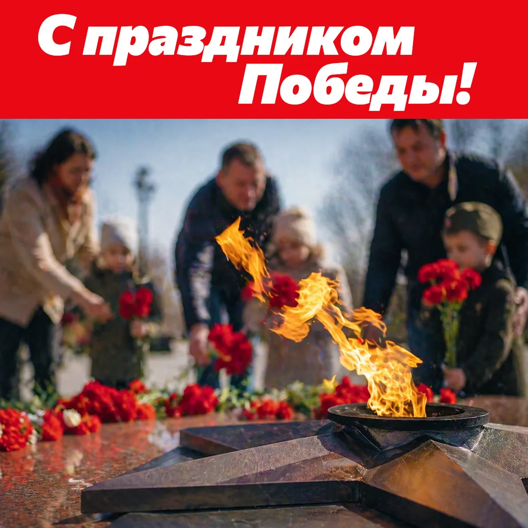 С Днём Великой Победы!  🏅   Сегодня вся Россия отмечает священный праздник в истории страны — День П