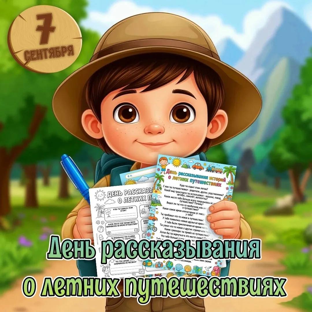 Дорогие мои, а вы знали, что завтра отмечается день рассказывания о летних путешествиях?!