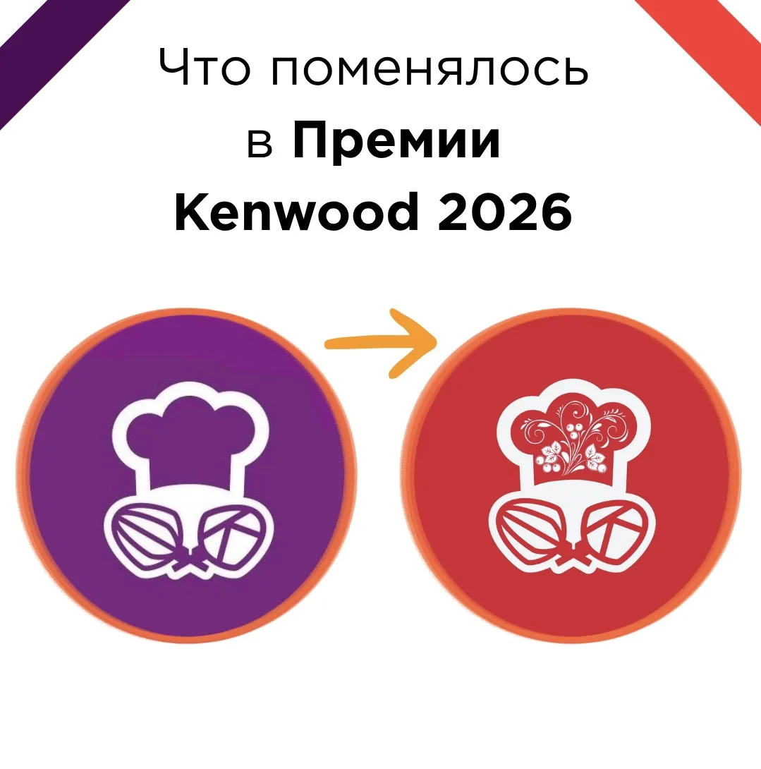 Рассказываем, что поменялось в Премии Kenwood 2026 🏆

В этом году еще больше подарков и нововведени