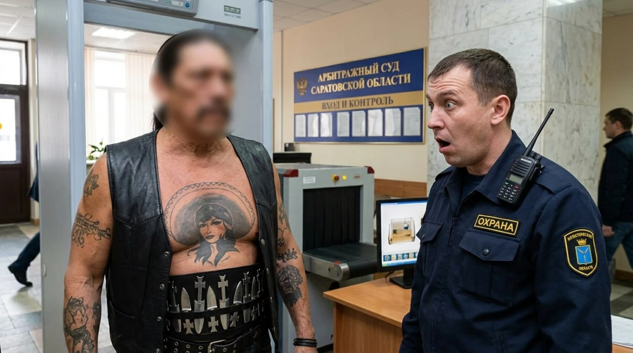 Мужчина пытался пройти в суд с тремя ножами