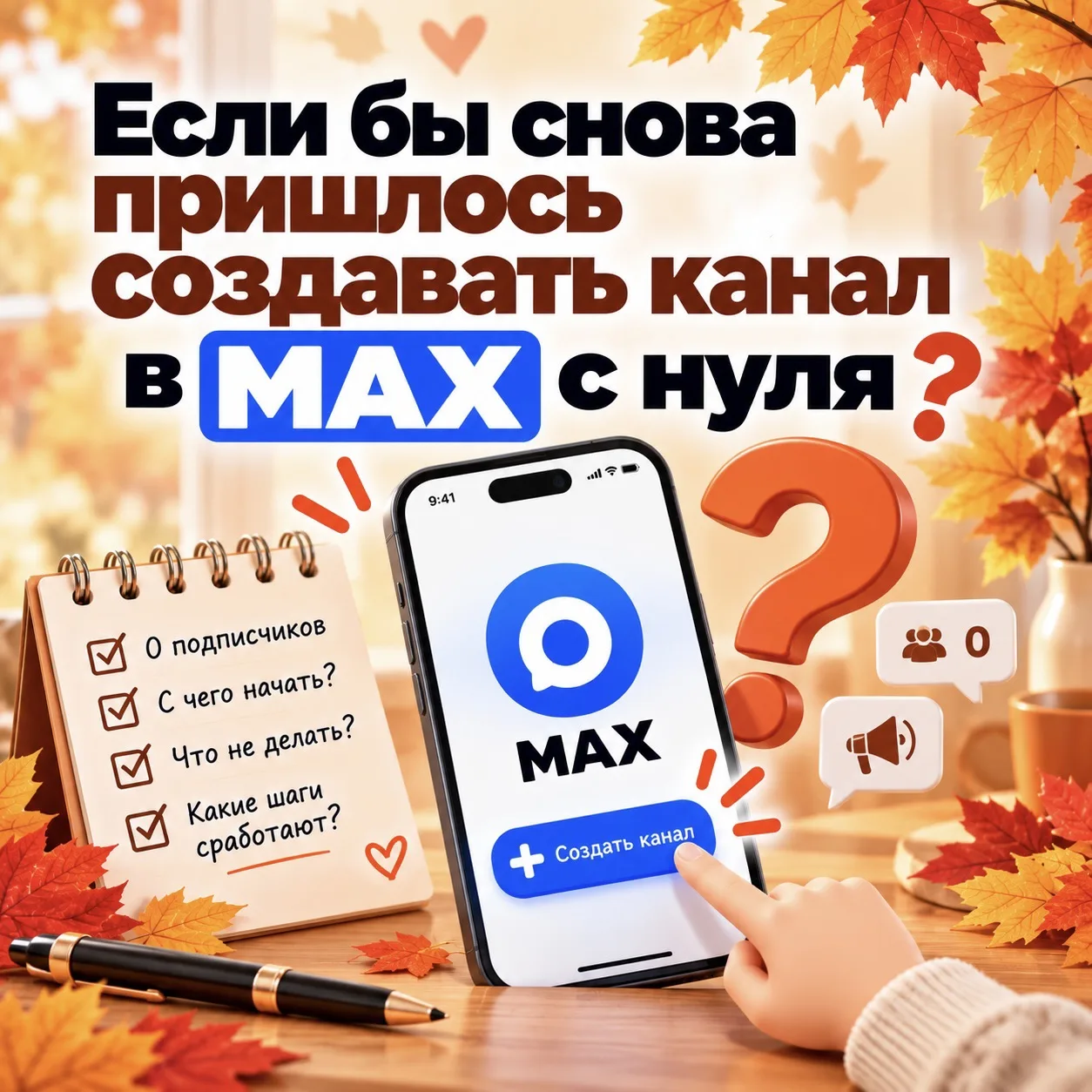 🚩 Если бы мне снова пришлось создавать канал в MAX с нуля…