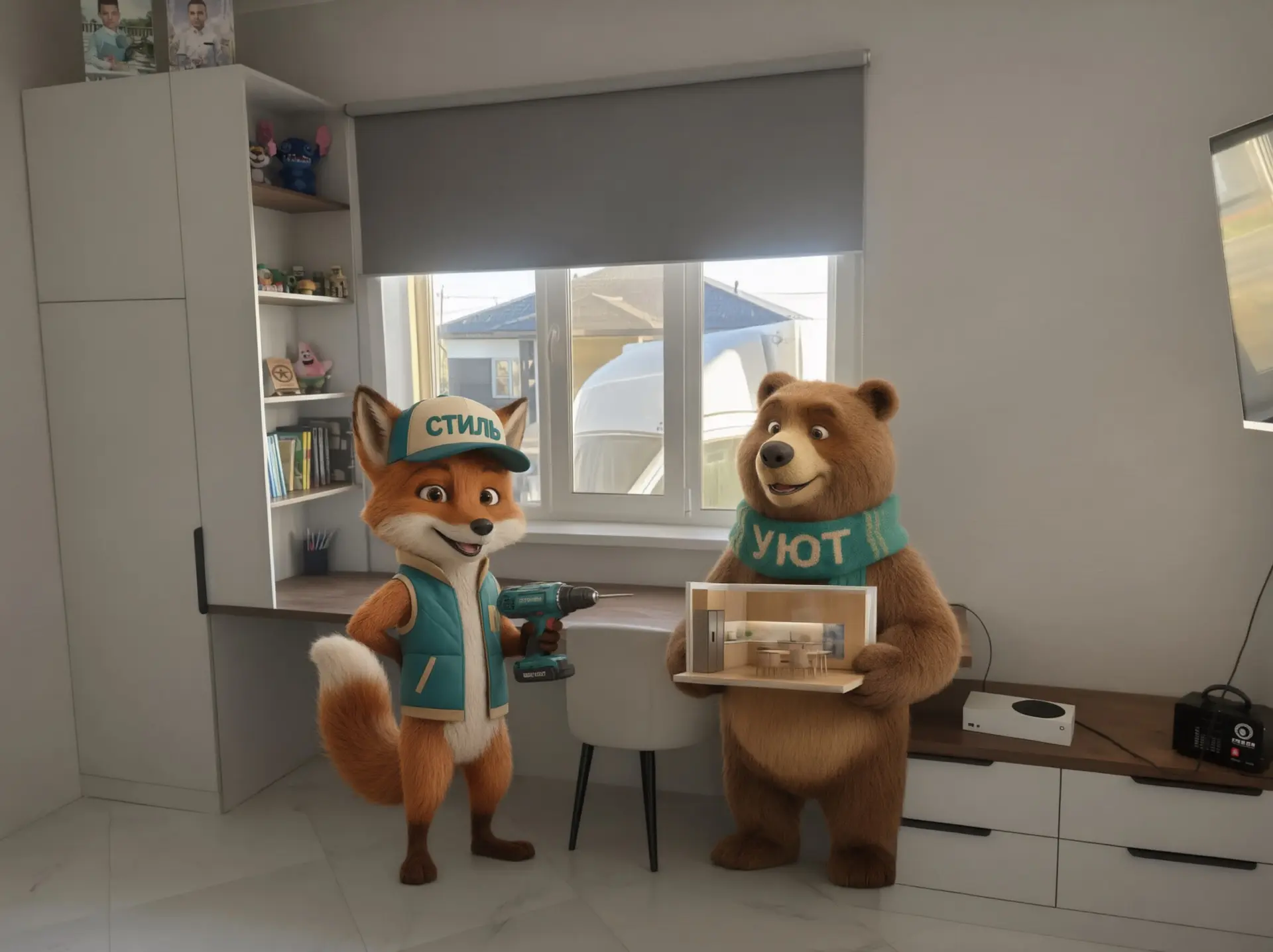Наши мастера лис и Миш, сделали вчера такой замечательный проект 🤓🐻 🦊