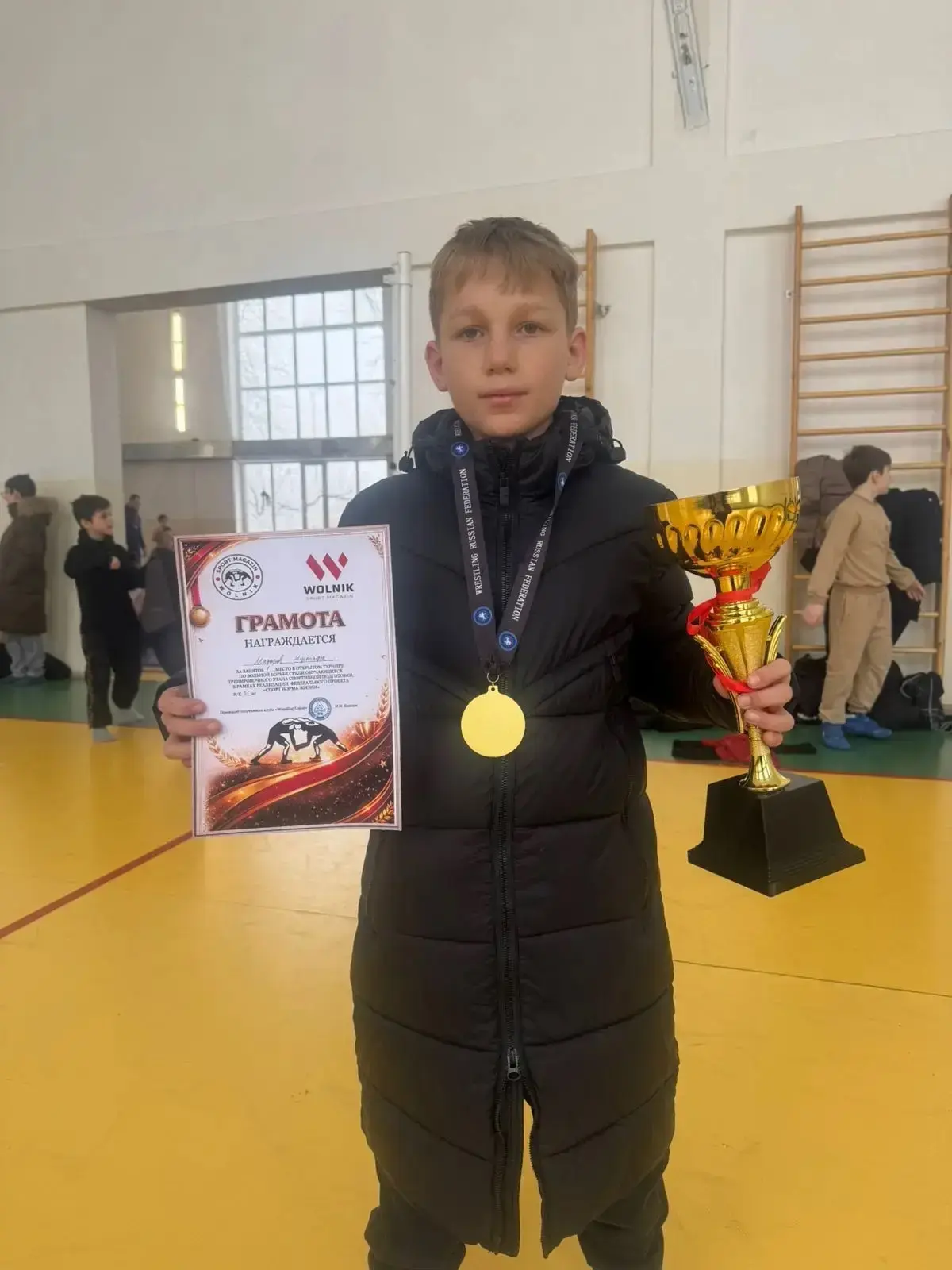 Ученик 5 В класса  МБОУ «Средняя школа 5 г.Ойсхара им.К.Л.Тепсуева» Мадаров Мустафа занял 1 место в 