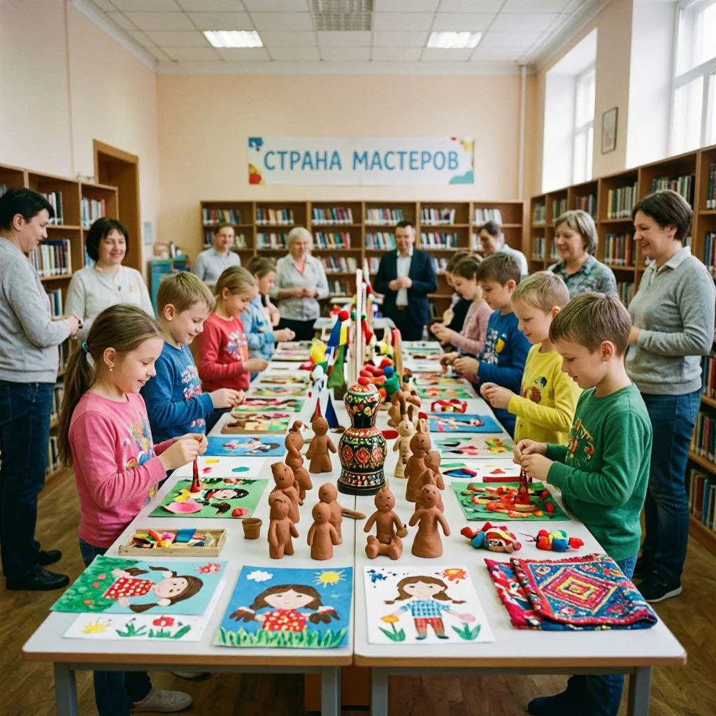 🎨 «Страна мастеров»: ярмарка талантов в библиотеке «Сибирская»