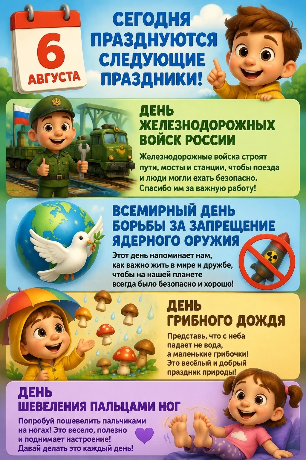 Праздники на 6 августа 

🕊️🕊️🕊️🕊️🕊️🕊️🕊️🕊️🕊️🕊️🕊️
⠀
Благодарим за ваши сердечки!

Спасибо, 
