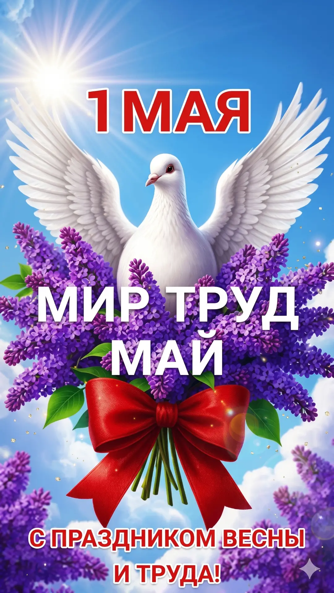 Хорошего настроения, легких дел и побольше теплых дней. С праздником!