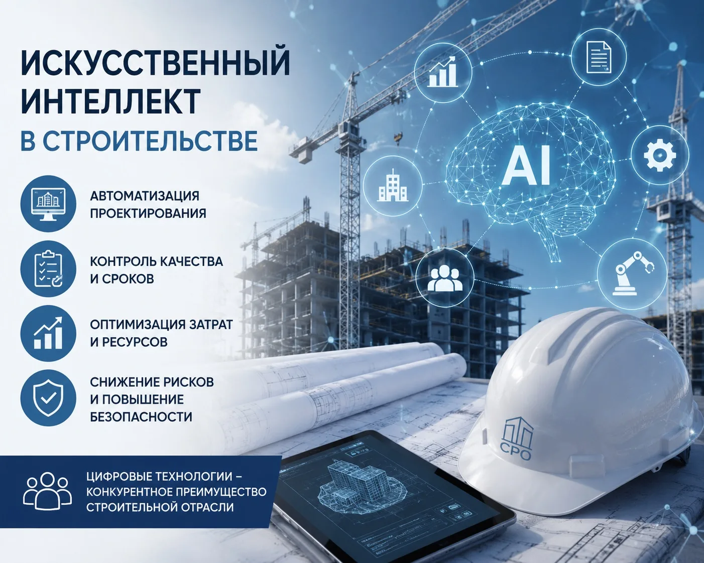 Искусственный интеллект в строительстве: новый этап развития отрасли