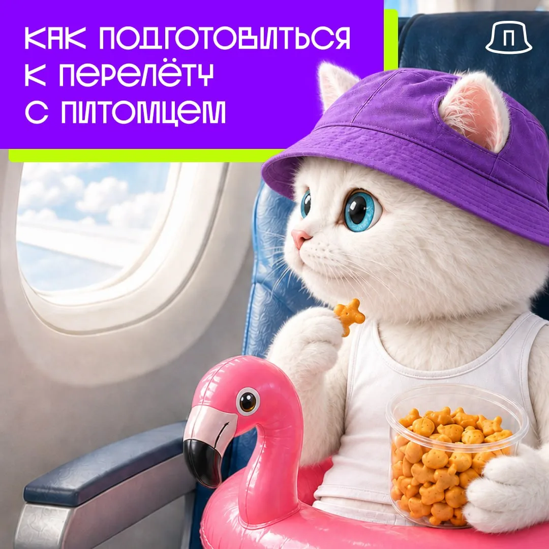 Перелёт с питомцем — это не стресс, если подготовиться заранее!