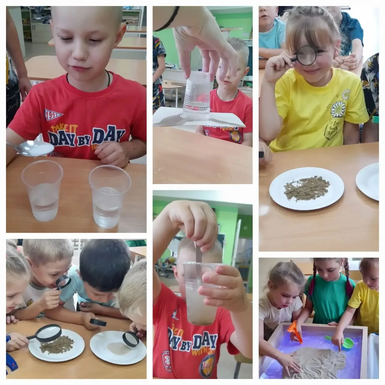 В старшей группе (дети 5–6 лет) изучение свойств песка строится на основе познавательно-исследовател