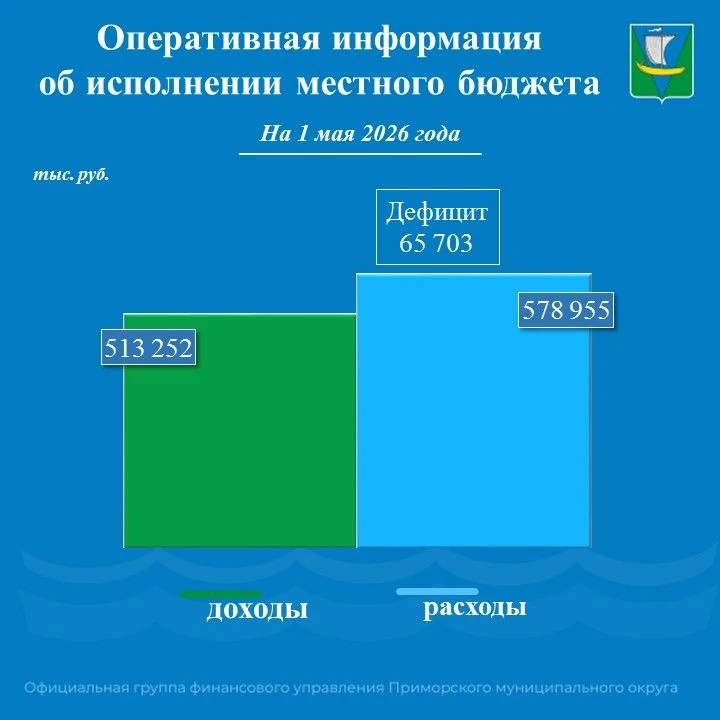 По оперативным данным доходы местного бюджета в 2026 году исполнены в сумме 513 252 тыс...