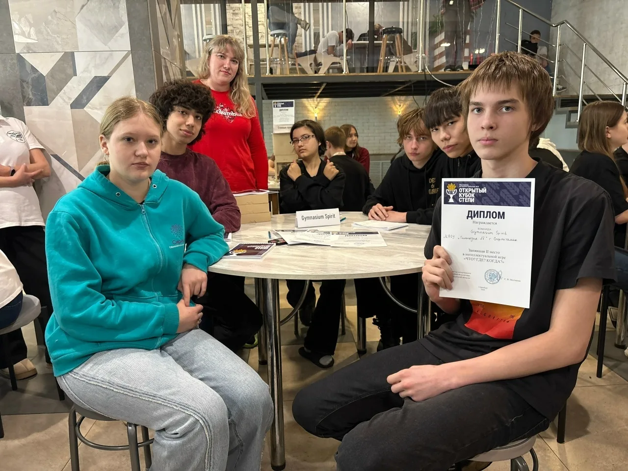 Команда Gymnasium Spirit с 27.02 по 01.03 участвовала в Фестивале интеллектуальных игр "Открытый куб
