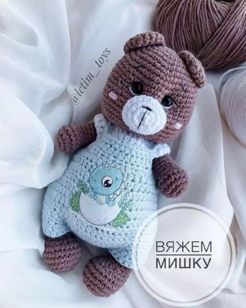 🐻 Мишка описание.
Автор : Коновалова Леся.

Мы вконтакте | Вяжем игрушки  🧶