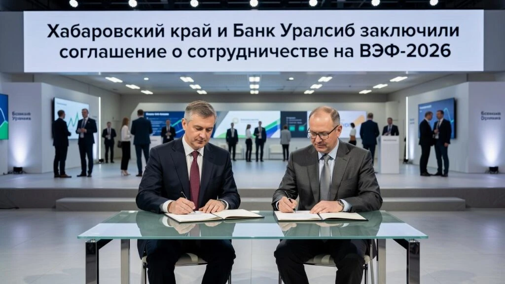📰 Хабаровский край и Банк Уралсиб заключили соглашение о сотрудничестве на ВЭФ-2026