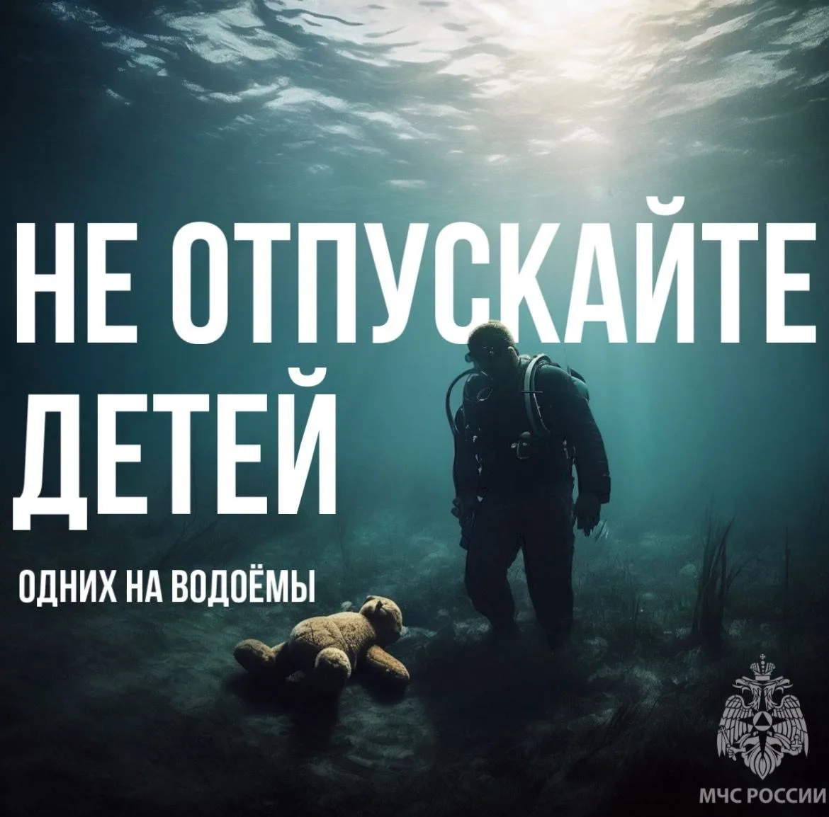 Не отпускайте детей одних на водоёмы