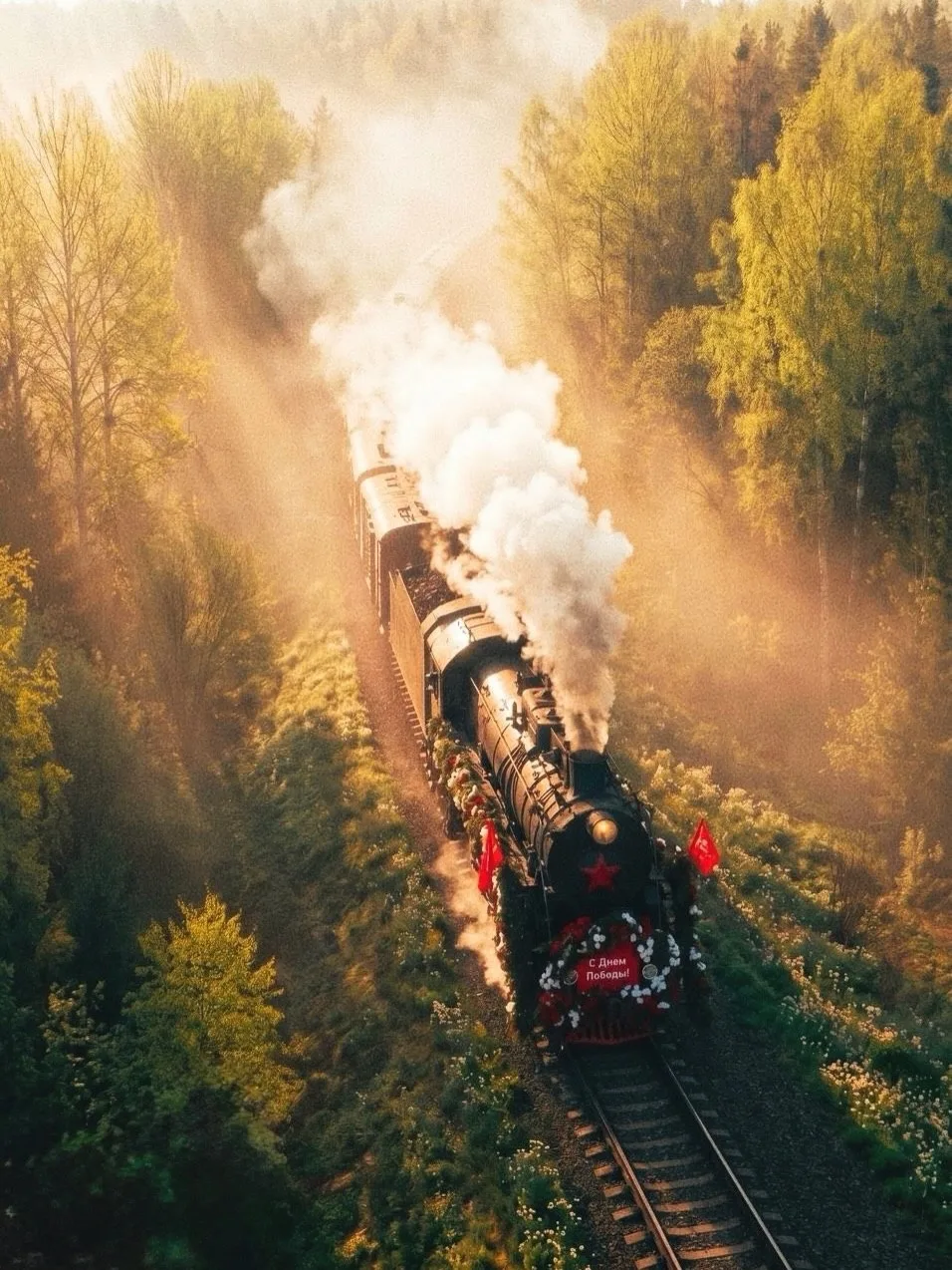 🚂 Ретропаровоз повезёт «Эшелон Победы» через  всю Калининградскую область  Эшелон на паровозной тяге