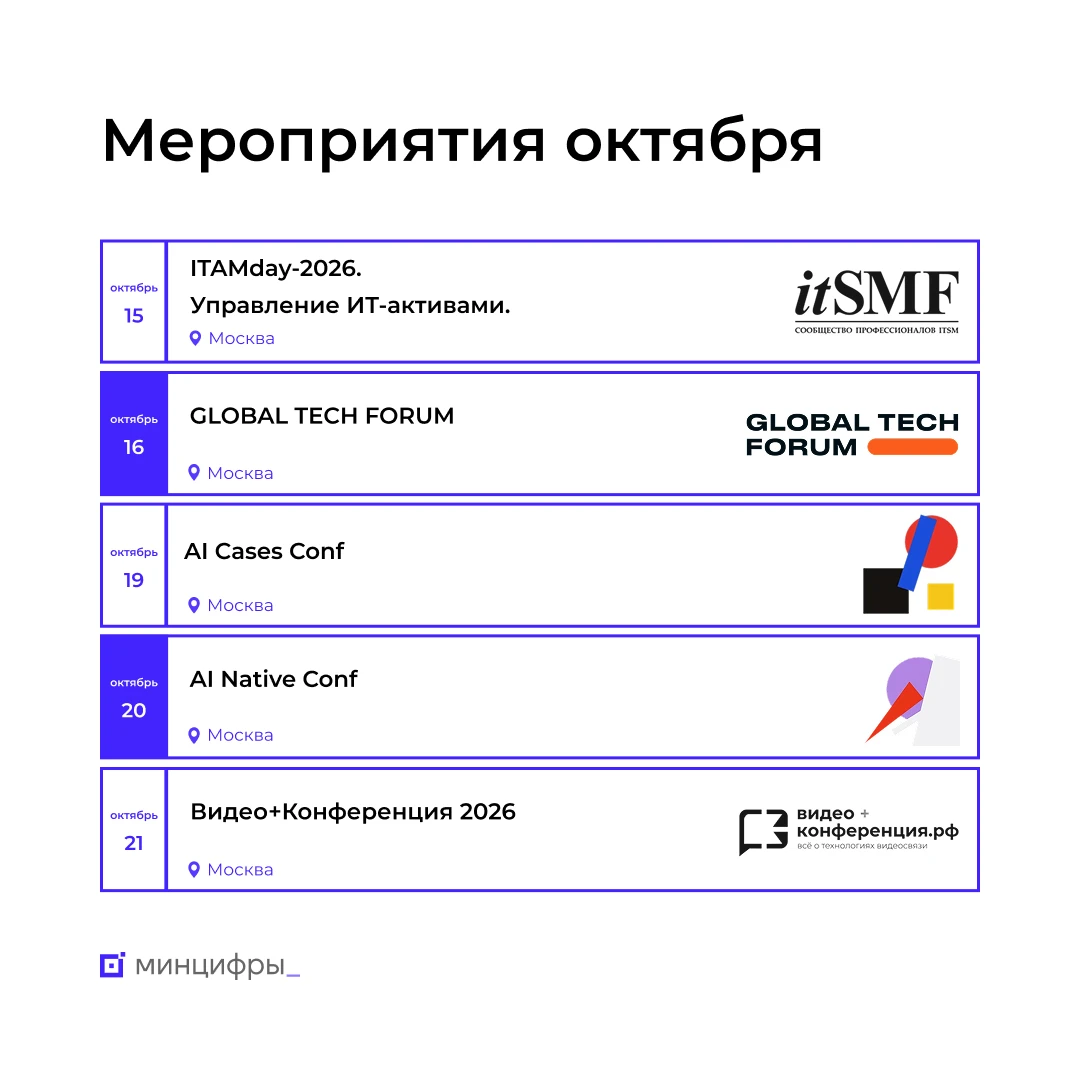 🗓 Обзор мероприятий в октябре, на которые стоит обратить внимание