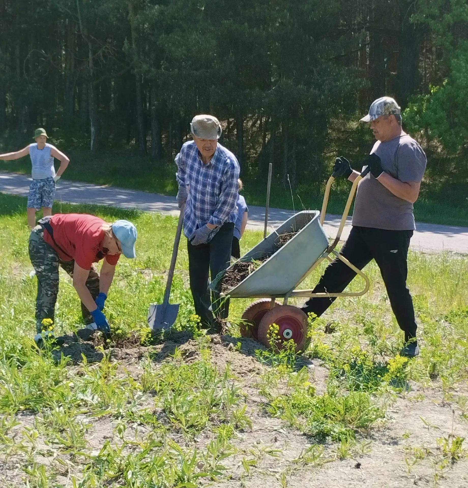 В ТОС «Поникий Ключ» прошла акция по озеленению! 🌿