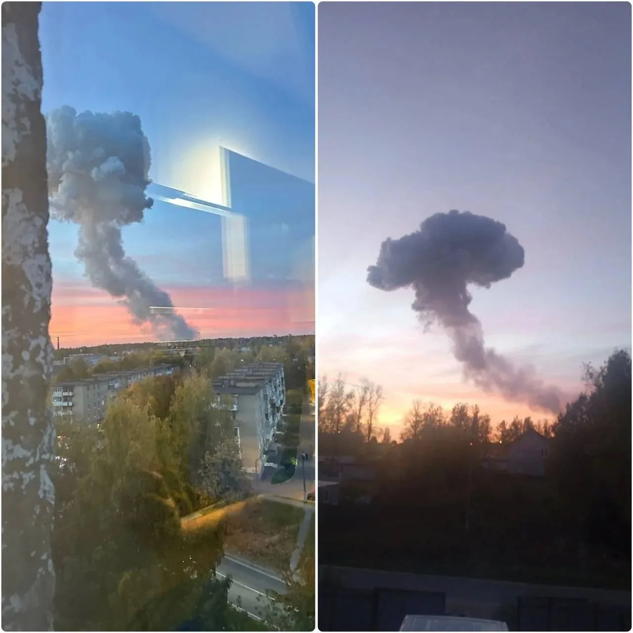 🚨💥 СРОЧНО: три мощных взрыва прогремели на химзаводе в Краснозаводске под Сергиевым П...