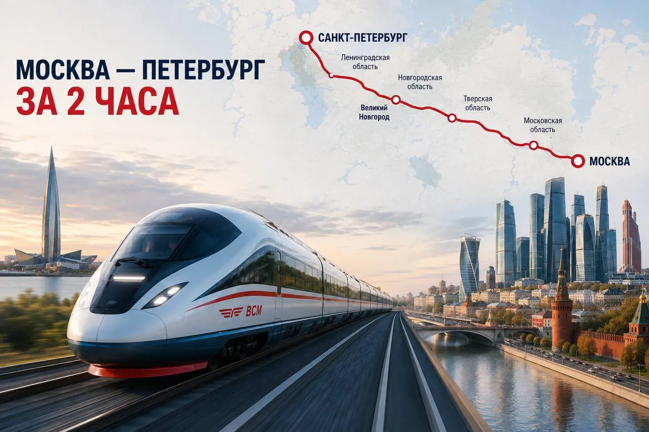 🚄 МОСКВА — ПЕТЕРБУРГ ЗА 2 ЧАСА 15 МИНУТ. И НЕТ, ЭТО НЕ ФАНТАСТИКА