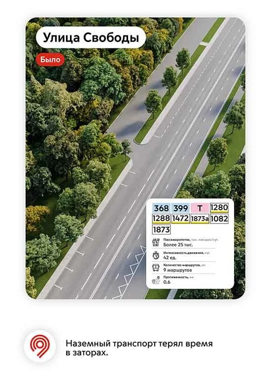 🚌На улице Свободы появилась новая выделенная полоса