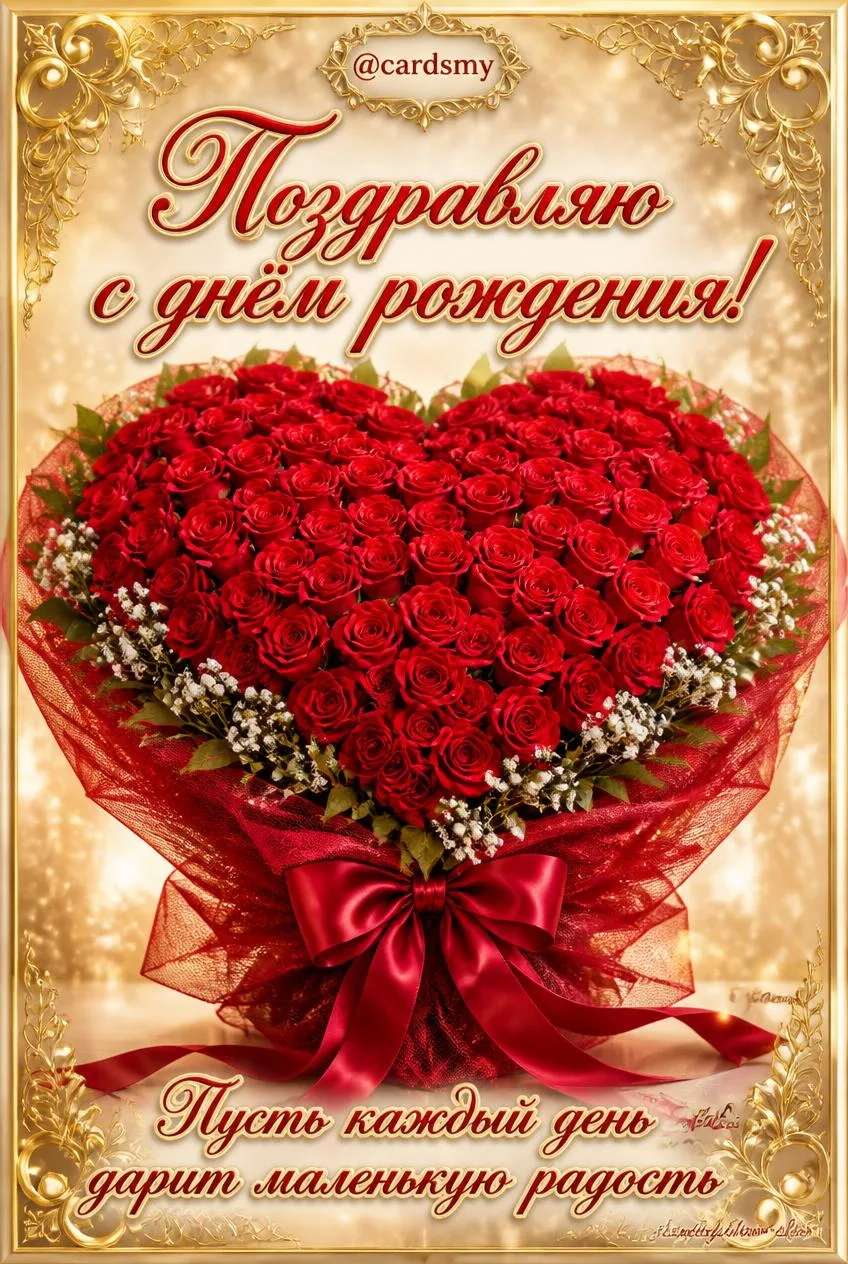 С днём Рождения!💐 Пусть каждый день дарит маленькую радость.