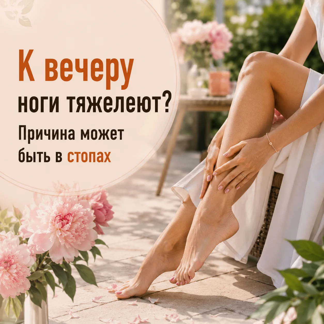 Ноги к вечеру как «налились». Почему это и при чём тут стопы 🦶