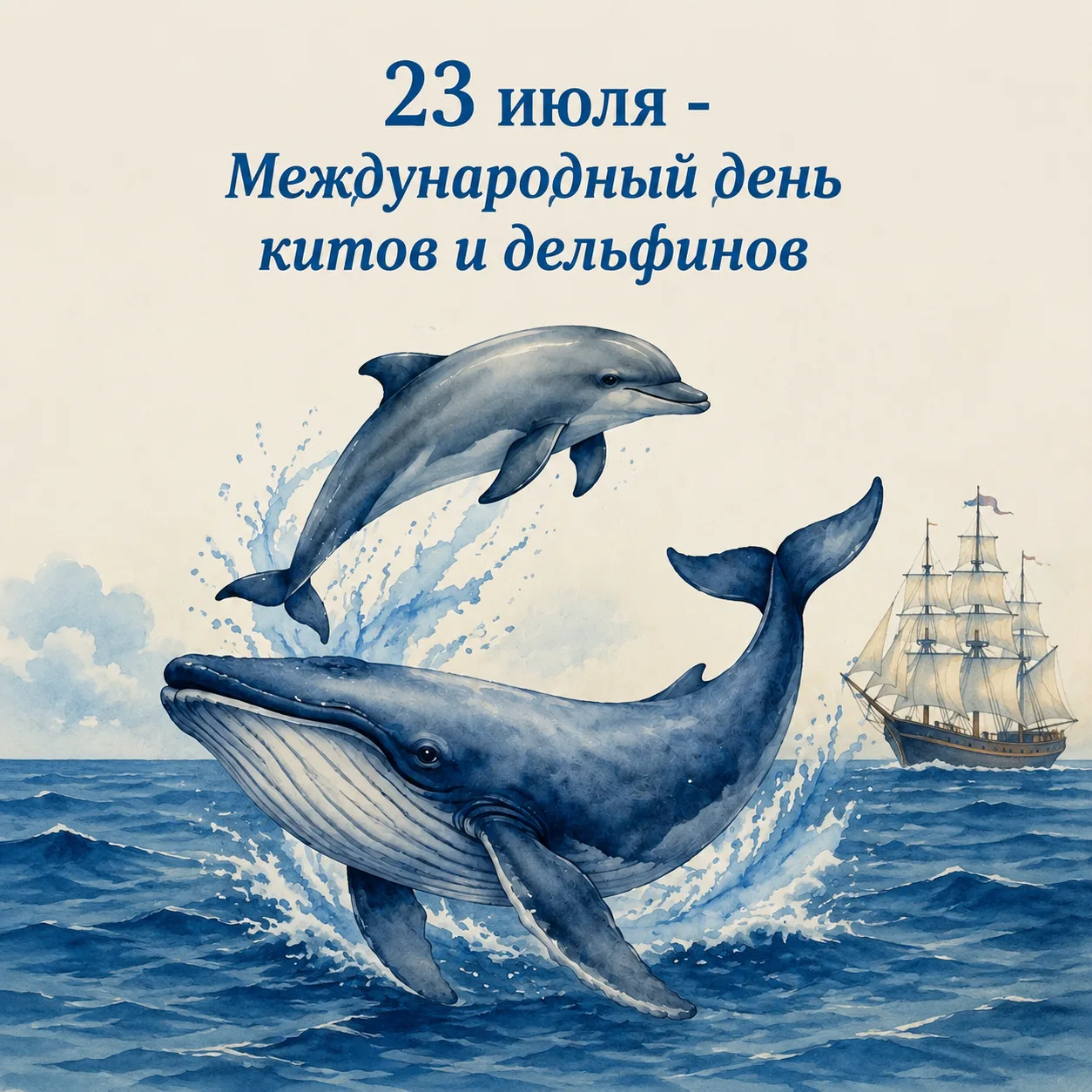 Ежегодно 23 июля отмечается Всемирный день китов и дельфинов.

В группе «Родничок» прошло творческое