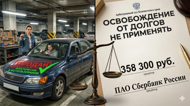 📌 Суд не списал долги камчатцу из-за фиктивной продажи авто