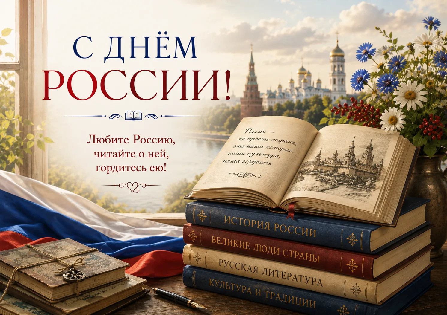Дорогие друзья!
Поздравляем вас с Днём России 🇷🇺❤ — праздником нашей большой страны, её истории, к
