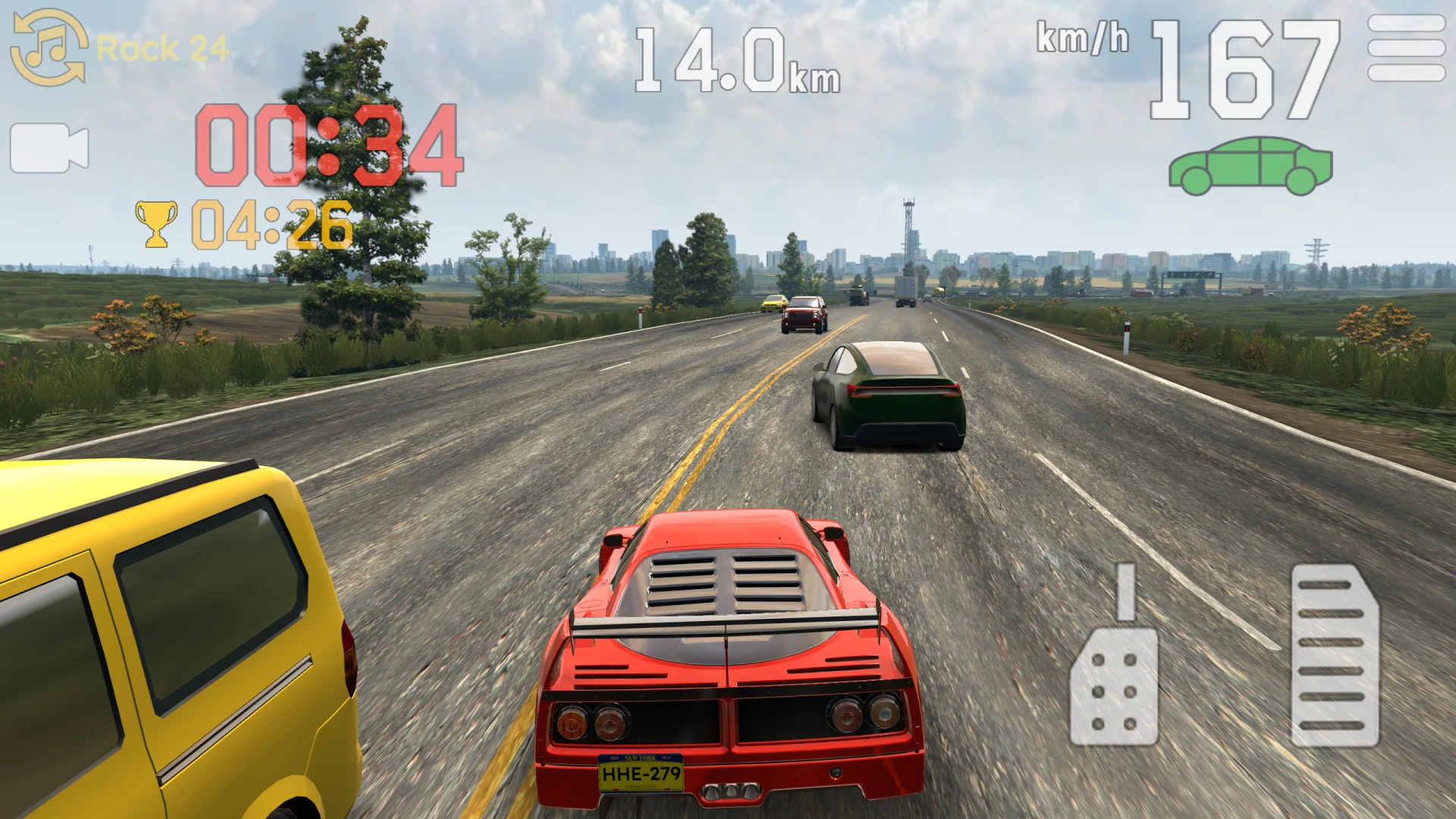 ✦ Lane Rider: Highway Runner — аркадная гонка с открытыми трассами, пробками, заданиями...