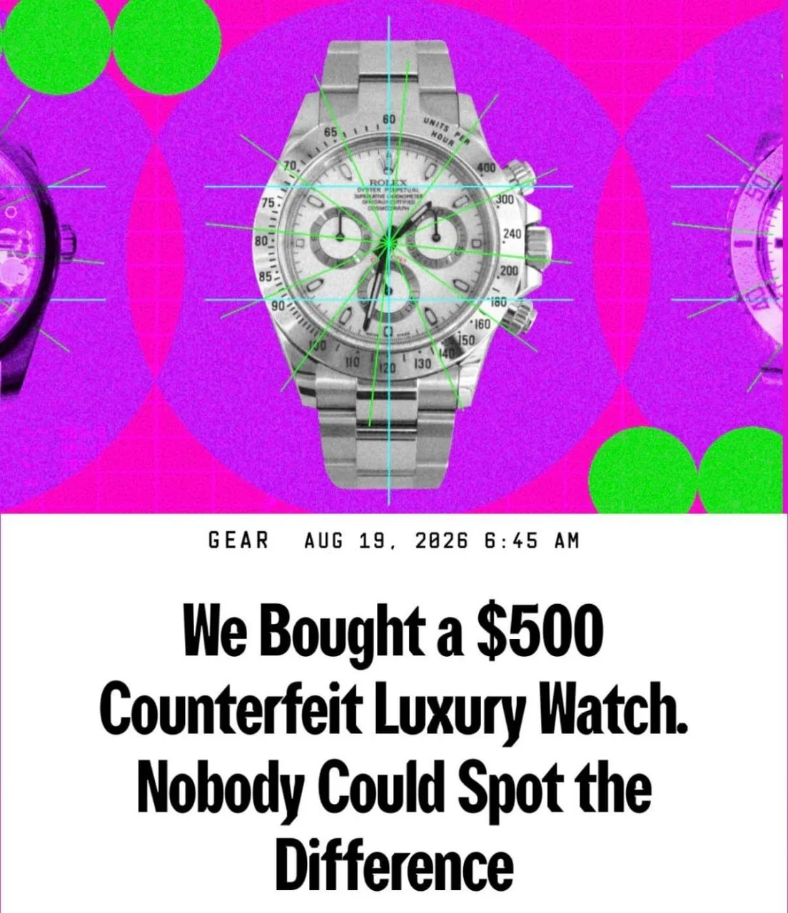 Китайские копии Rolex стали настолько качественными, что их не распознали даже сотрудни...