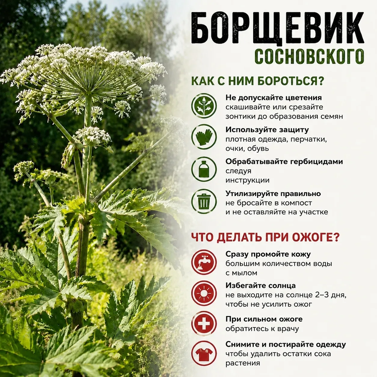 Осторожно, борщевик!