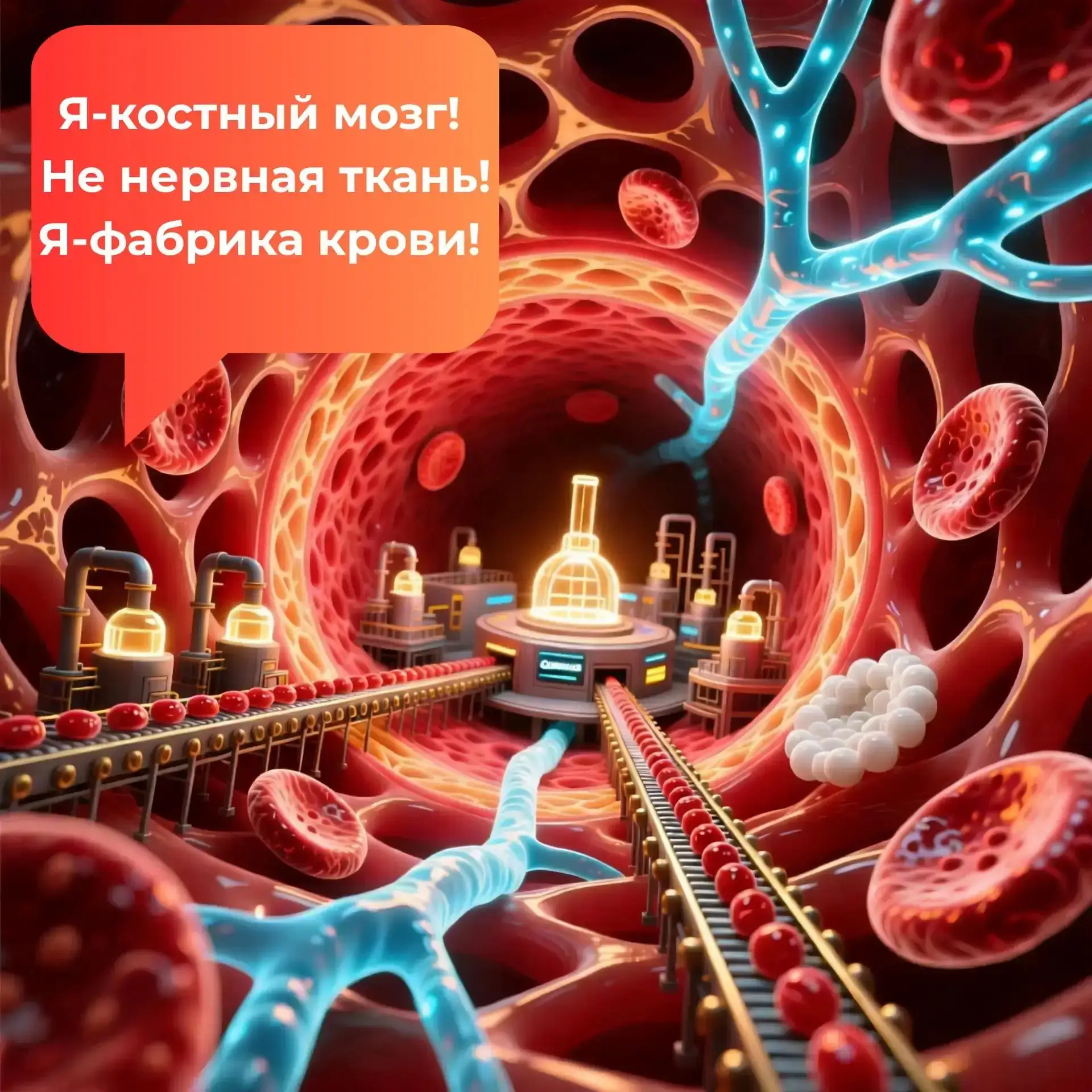 🧬 ✨ Я - костный мозг. И я не тот, за кого меня принимают💔

Привет. Меня зовут Костный Мозг.
И да, 