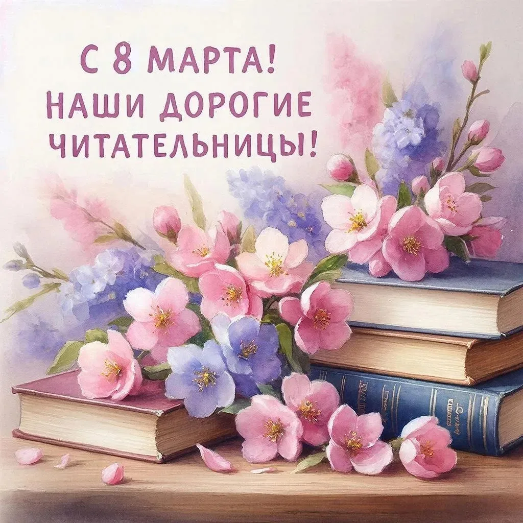 Дорогие наши читательницы! 💐 
Поздравляем вас с 8 Марта — праздником весны, красоты и безграничных 