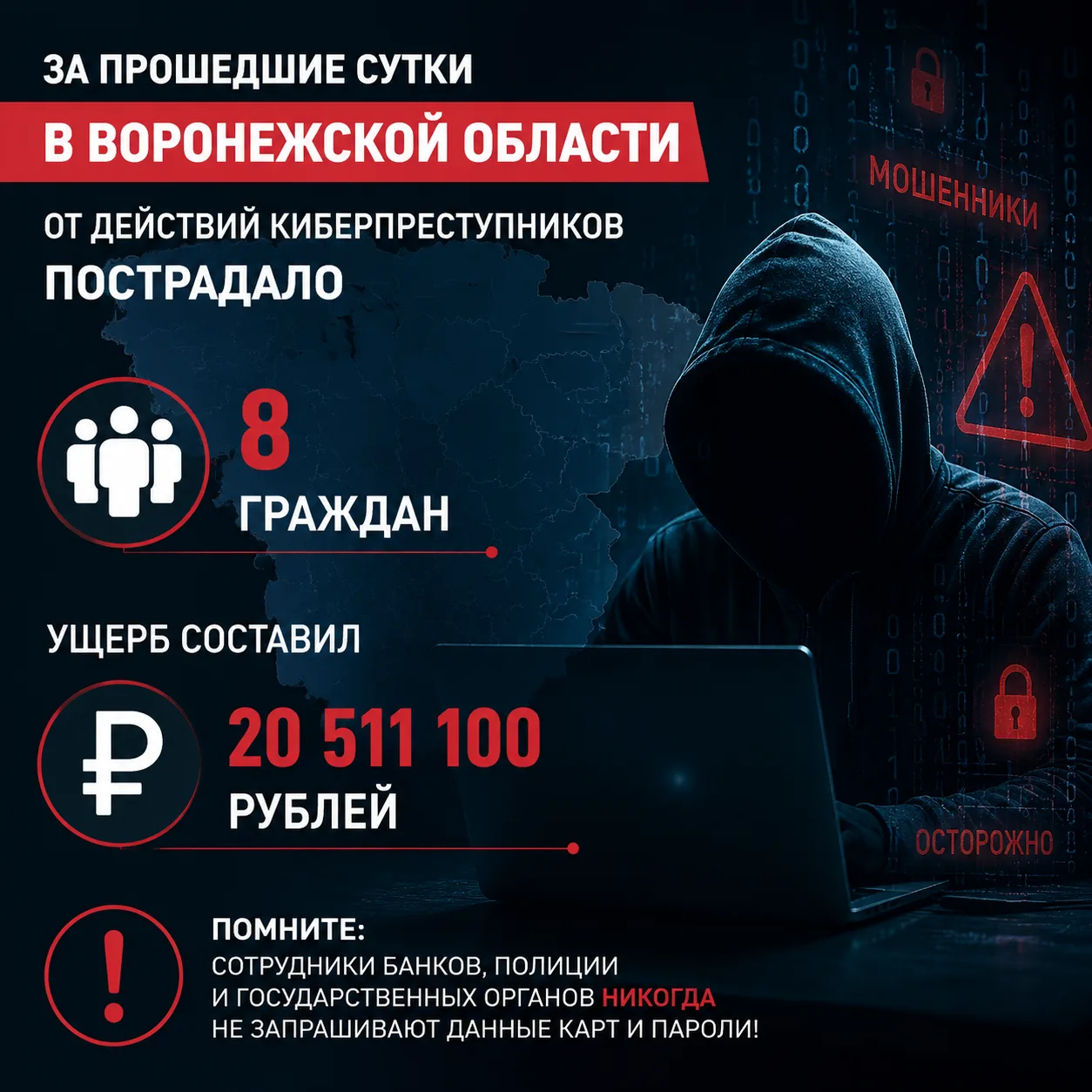 🚫💸«Ваши данные утекли, вы пособник врага»: как топ-менеджера лишили 15 миллионов рублей

❗️За мину