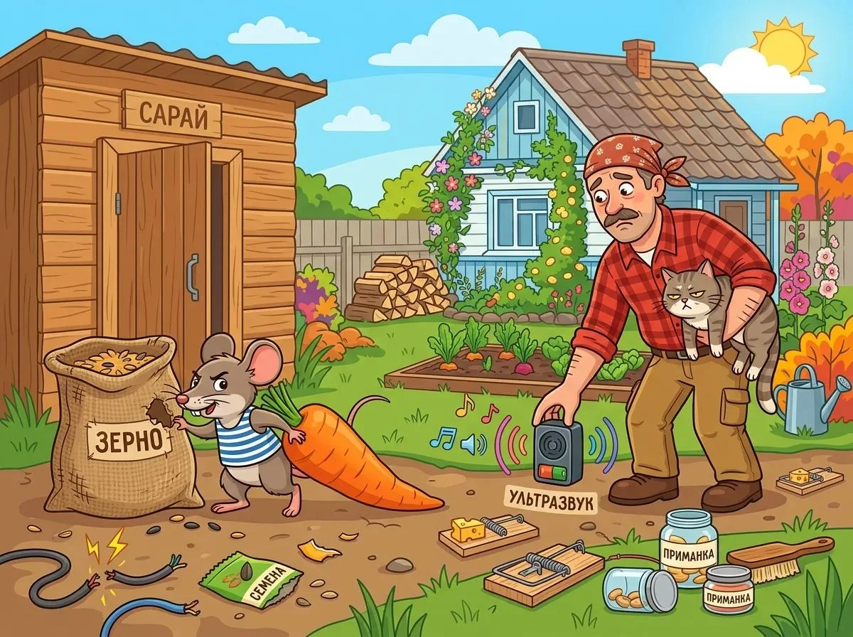🐭 Как избавиться от мышей на даче: война, о начале которой вы не просили