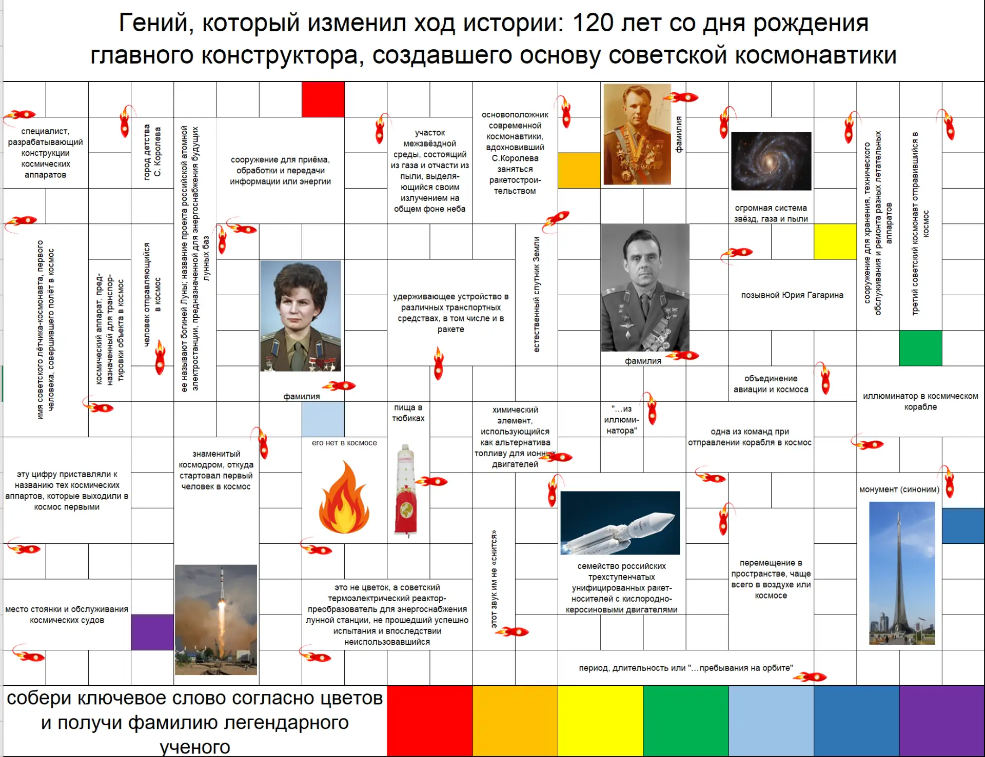 👏 Наши педагоги — в «Креативной лаборатории»!

Вторым заданием стал сканворд, посвящённый 120-летию
