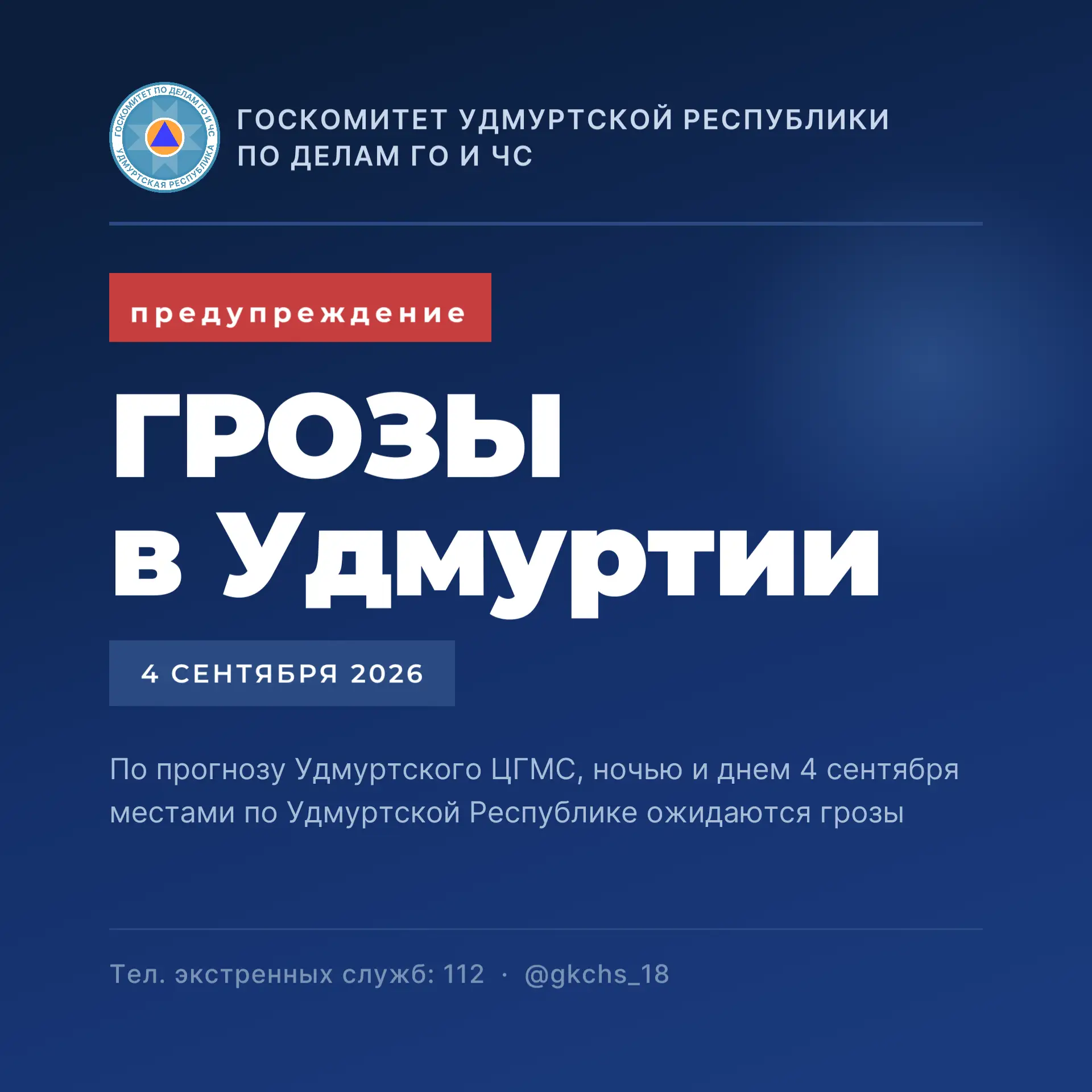 Грозы в Удмуртии
