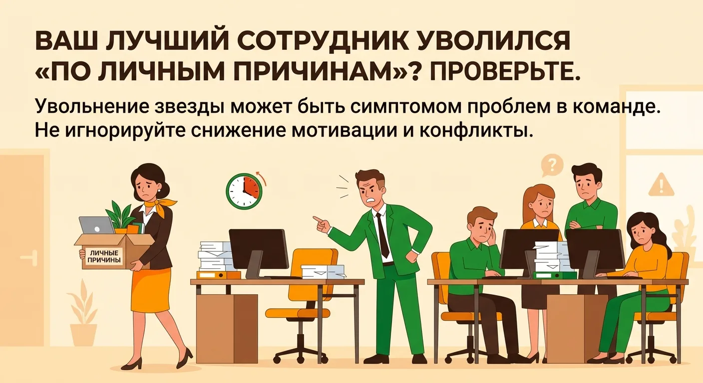 Ваш лучший сотрудник уволился «по личным причинам»? Проверьте остальных.