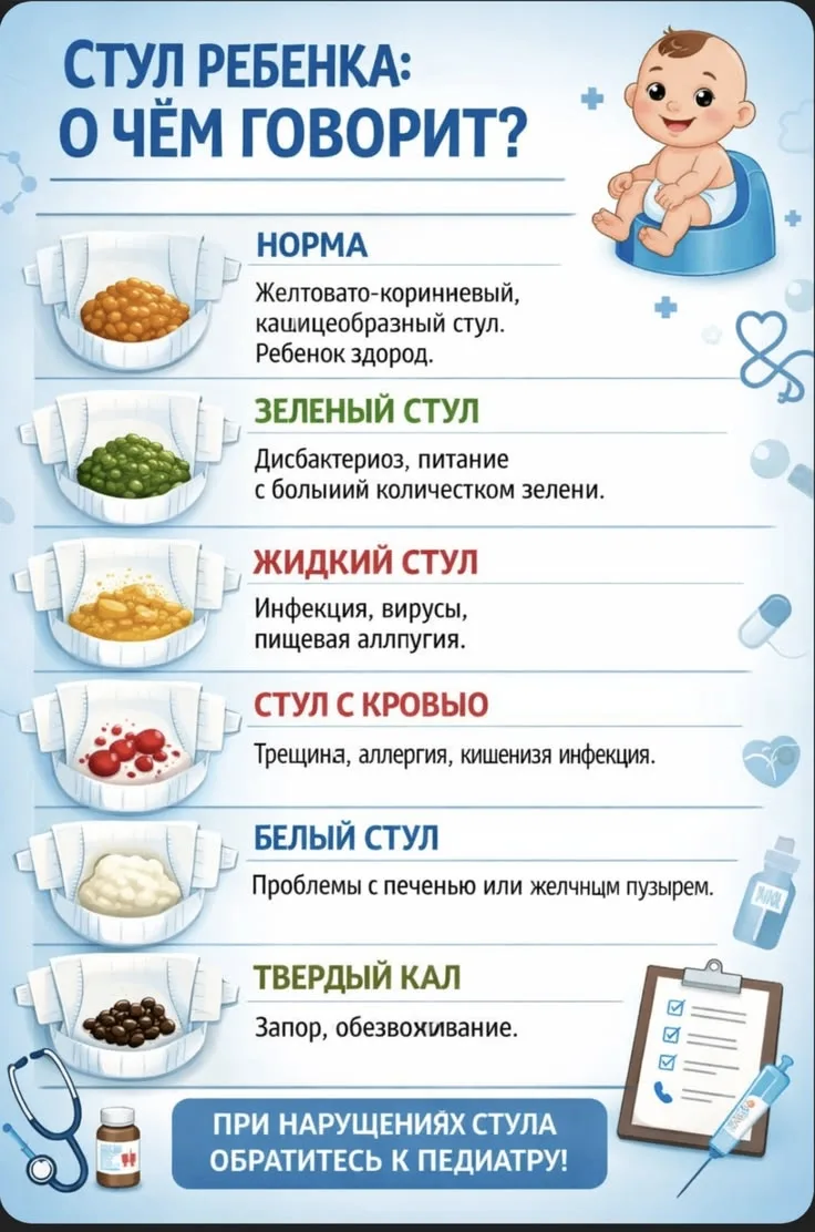 Простая памятка, как понять, что есть проблемы стула