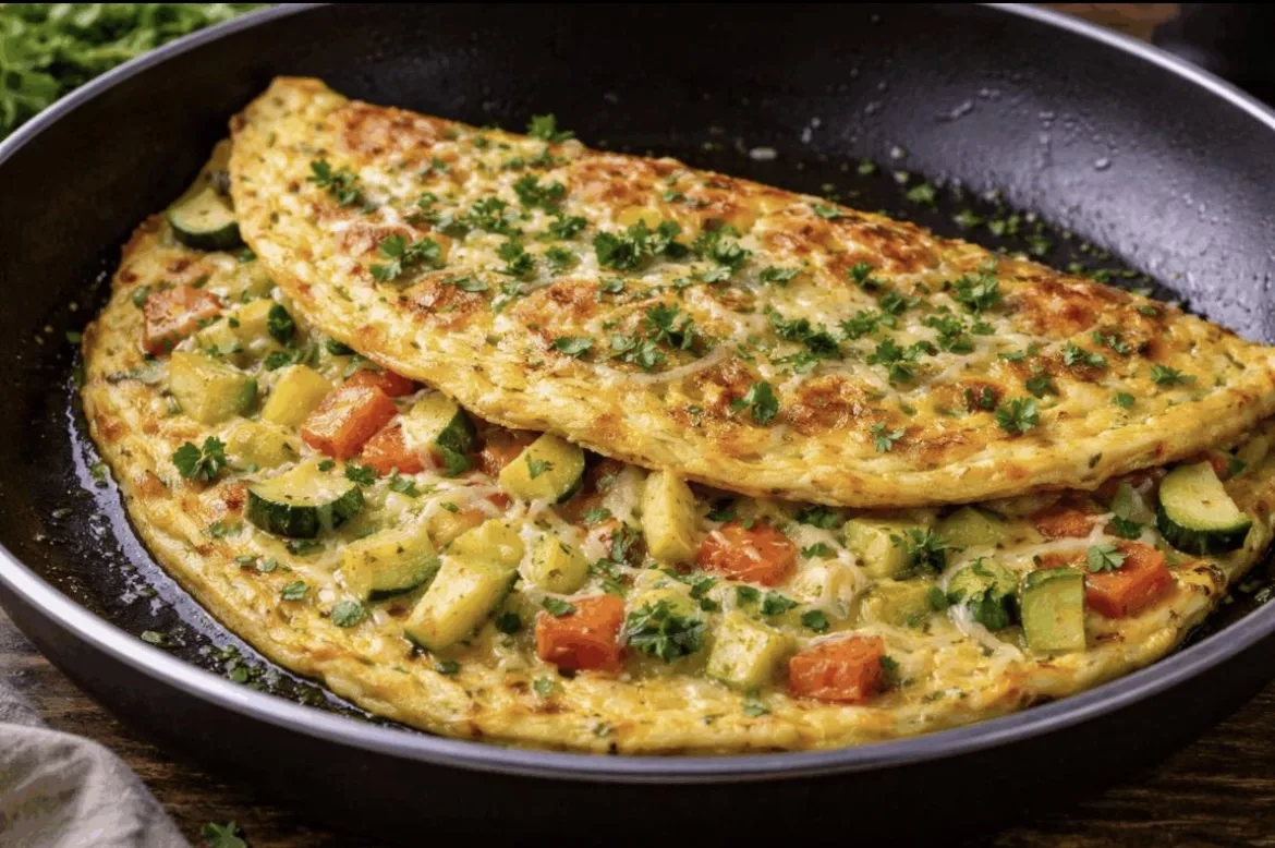 🥚 Омлет с сыром и овощами