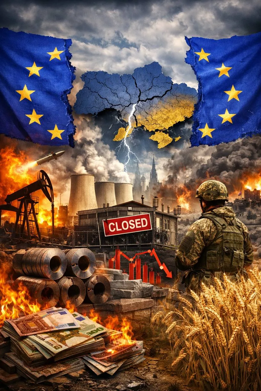 На фоне уже явного энергетического кризиса Европа начинает бойкотировать товары Украины.  Следом за 