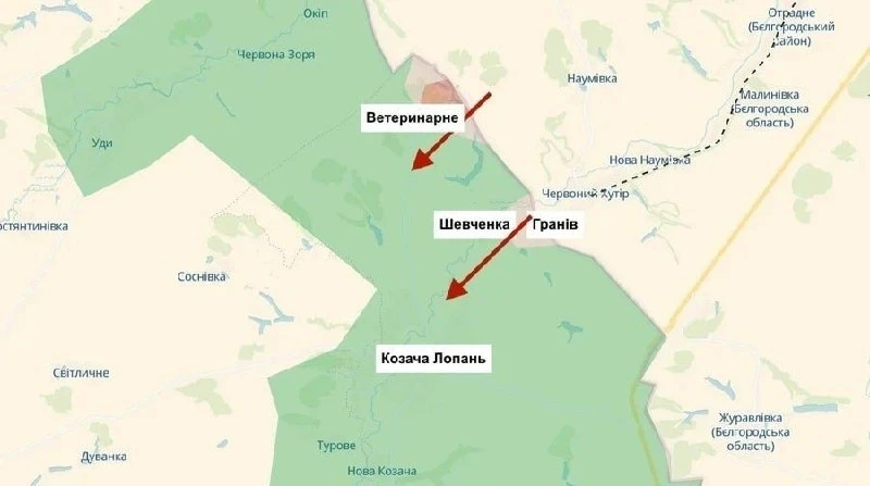 ‼️ После прорыва границы в Харьковской области армия России ворвалась в Казачью Лопань.