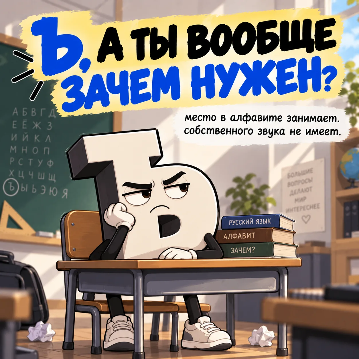 Всю жизнь молчал, а его всё равно оставили в алфавите...