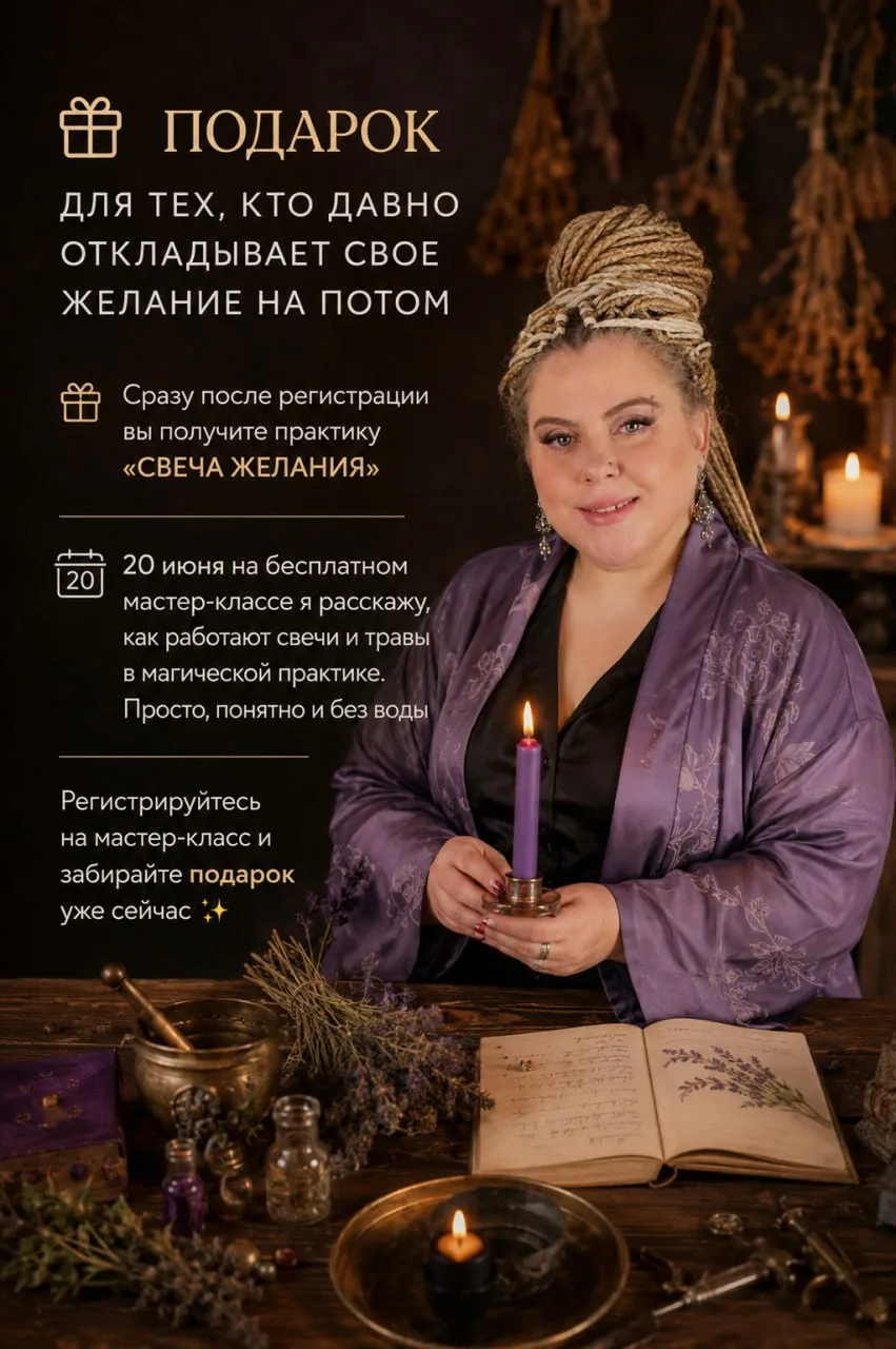 🎁 Подарок для тех, кто давно откладывает свое желание на потом

Замечали, как бывает?

Есть желание