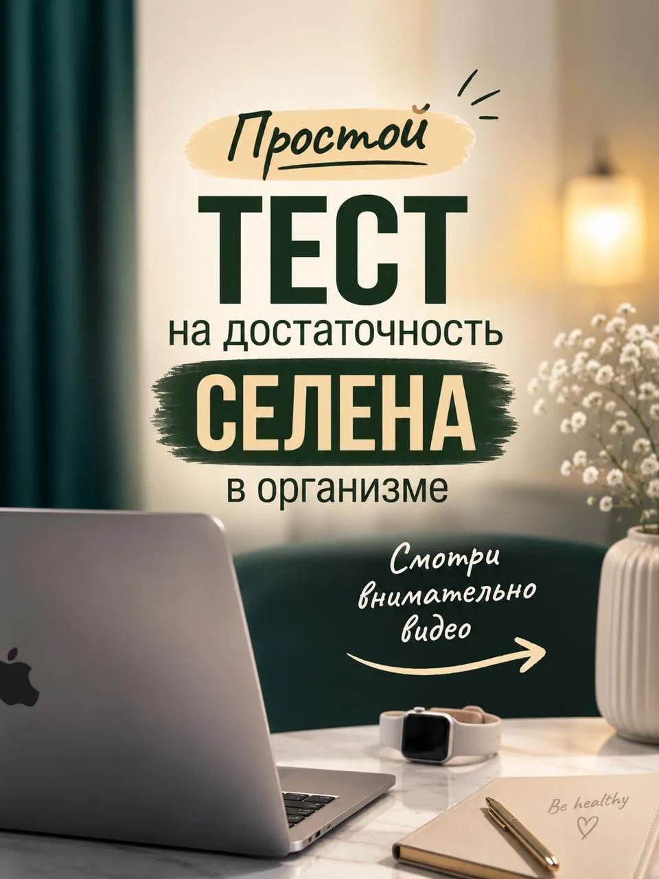⬆️Простой домашний тест на достаточность селена в организме