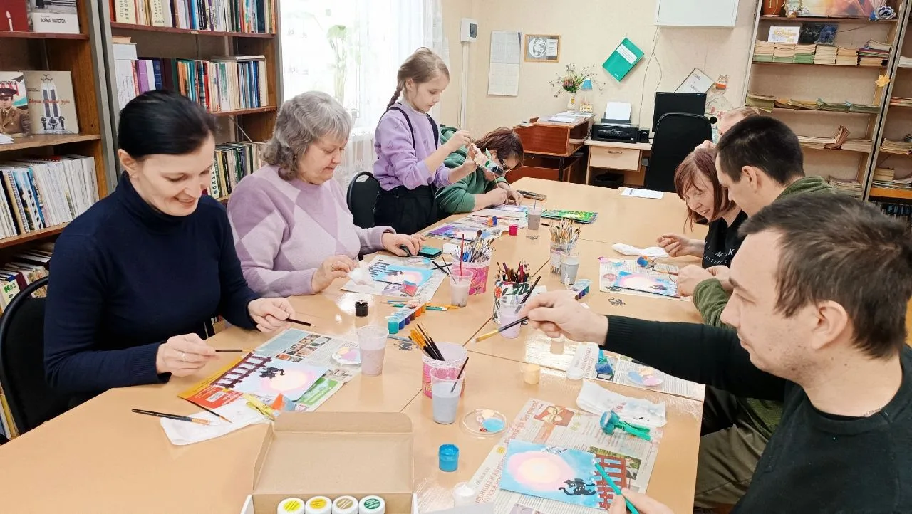 🎨В один из февральских дней состоялась очередная встреча клуба «Надежда». Участники вс...